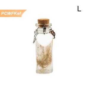【PCWFKef】 Pet memorial chai cho pet chó lông mèo lông lưu niệm chai lưu trữ với 3 bạc phụ kiện Pet memorial urn container