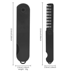 Hair Styling Comb Sisir Tekstur Lipat Saku Folding Comb 2 In 1