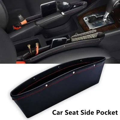 Universal Car Seat Crevice Storage Box Auto Seat Gap Slit Side Pocket Organizer for Wallet Phone Organizer Handphone