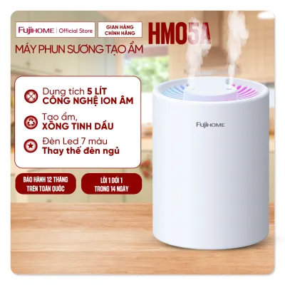 Máy phun sương tạo ẩm 5L FUJIHOME máy bù ẩm máy khuếch tán xông tinh dầu mini tạo ion độ ẩm phòng ngủ phòng khách
