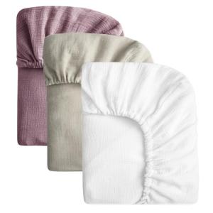 2pcs/3pcs Cotton Crib Sheet for Baby Newborns Bed Fitted Sheet Soft and Breathable Fabric Bed Cover Easy Care