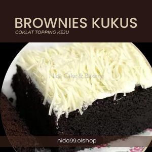Brownies Kukus Coklat Keju Premium/Browkus Lembut Nyoklat/Bolu Lembut Lapis Keju Susu