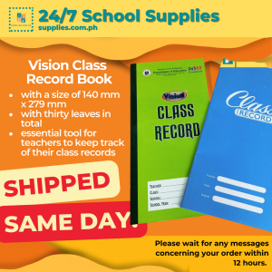 Vision Class Record 140 mm x 279 mm 230 gsm 30 leaves – Green