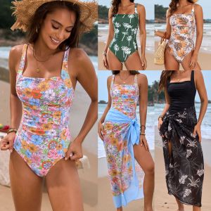 2025 New Small Floral One-piece Swimsuit for Women