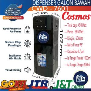 Dispenser Cosmos CWD-7601 Galon Bawah 3 Kran / CWD7601