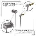 SoundMAGIC E11C Wired Earbuds With Microphone HiFi Stereo Earphones Noise Isolating in Ear Headphones Powerful Bass Tangle Free Cord Gunmetal Black. 