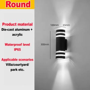 Waterproof Lamp Led External Washer Sconces Lighting for Porch Street Garden Home Decor Wall Light