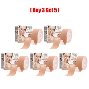 FCEelhoe Facial Myofascial Lift Tape V-Shape Face Breathable Invisible Patch Tightens Anti Wrinkle Face Contours Fade Fine Lines Lift Sagging Skin Sticker Adhesive Double Chin Lift Refill Tapes(2.5cm*5m)