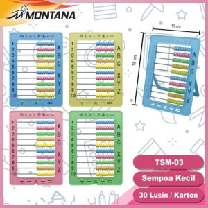 Sempoa Alat Belajar Hitung Matematika Anak / Abacus Montana