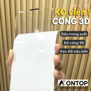 Kính Cường Lực Cong 3D Không Viền Đen Cho iPhone Khung Trợ Dán Dễ Dàng Độ Cứng 9H Độ Dày 0.55mm Bền Bỉ For iP 12 13 14 15 16 Pro Max 16 Plus 17 Pro Max 17 Air