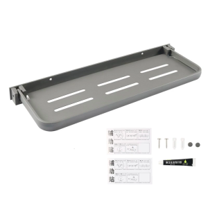 30cm/40cm RVs Wall Mounted Shelf Aluminum Floating Storage Shelf Campers Accessories Foldable Space Saver Shelves