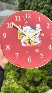 Đồng Hồ Mèo Thần Tài May Mắn – Trang Trí Phong Thủy Cho Gia Đình Cửa Hàng