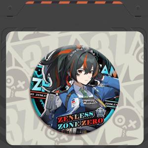 clu Zenless Zone Zero Laser Silver Onion Double Flash Metal badge Game Peripherals birthday gift for girl ulc
