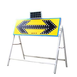Traffic Warning Light Solar Double Arrow Guide Light Construction Indicator Light Road Reflective Sign Induced Flash Light