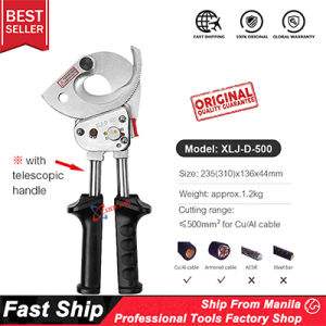 Heavy Duty Ratchet Cable Cutter Cut Up To 500mm2 Ratcheting Wire Cut Hand Tool XLJ-D-300 XLJ-D-500
