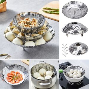Kukusan stainless Flexible Steamer Alat Kukus serbaguna