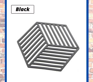 Silicone DiyHomeIpoh Tableware Insulation Mat Coaster Cup Hexagon Mats Pad Heat-insulated Bowl Placemat 六边形镂空碗垫