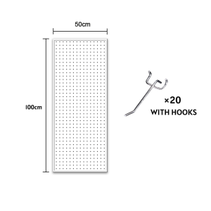Pegboard Wall Organizer Shelf Heavy Duty Versatile Tool Storage Rack for Kitchen Garage Craft Room