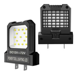 SAVVYSHELF Power Tool Parts LED Work Light Adjustable Universal Outdoor Searchlight High Quality Durable Portable Work Lights 12-85V Li-ion Battery
