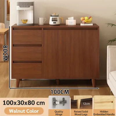 Wooden Dining Side Cabinet for Home Storage Multifunctional Living Room Storage Cabinet Simple Style Cabinet