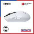 LOGITECH G304 WHITE LIGHTSPEED WIRELESS GAMING MOUSE. 