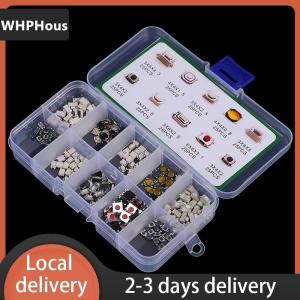 [COD] WHPHous Ship within 24 hours 250Pcs 10 Types Tactile Push Button Switch Car Keys Button Touch Microswitch