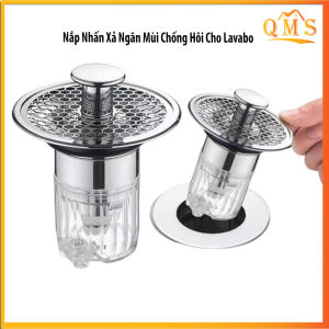 Nút nhấn xả thoát nước cho bồn rửa mặt lavabo chống mùi hôi chắn rác hiệu quả