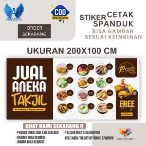 Cetak Spanduk Banner Jual Aneka Takjil Costom Desain