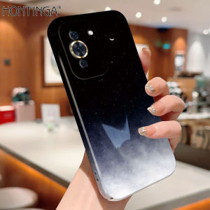 Hontinga All-inclusive Film Casing For Huawei Nova 7i 7 Pro 5T 9 SE Nova 10 Pro Case Korean film Phone Case Aurora Galaxy Space Sky Back Casing lens Protector Design Hard Cases Shockproof Shell Full Cover Casing For Girls
