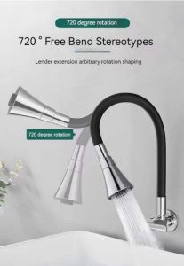 Kitchen Faucet Sink Wall Mounted Faucet 360°Flexible Single Cold Stainless Steel Wall Washing faucetsink faucet stainless steel faucet black adjustable to 2 levels stainless steel 304 rotatable 360product ready for delivery