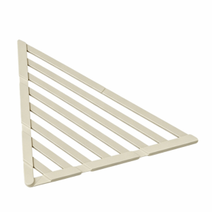TIEZI STUDIO Triangle Kitchen Sink Organizer Roll Up Rustproof Dish Drying Rack Non-Slip Stable Sink Drainer Kitchen Use