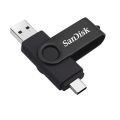 SANDISK FLASHDISK OTG TYPE C USB 32GB/64GGB/128GB FLASH DRIVE ULTRA DUAL USB 3.1 Flashdisk hp dan laptop. 