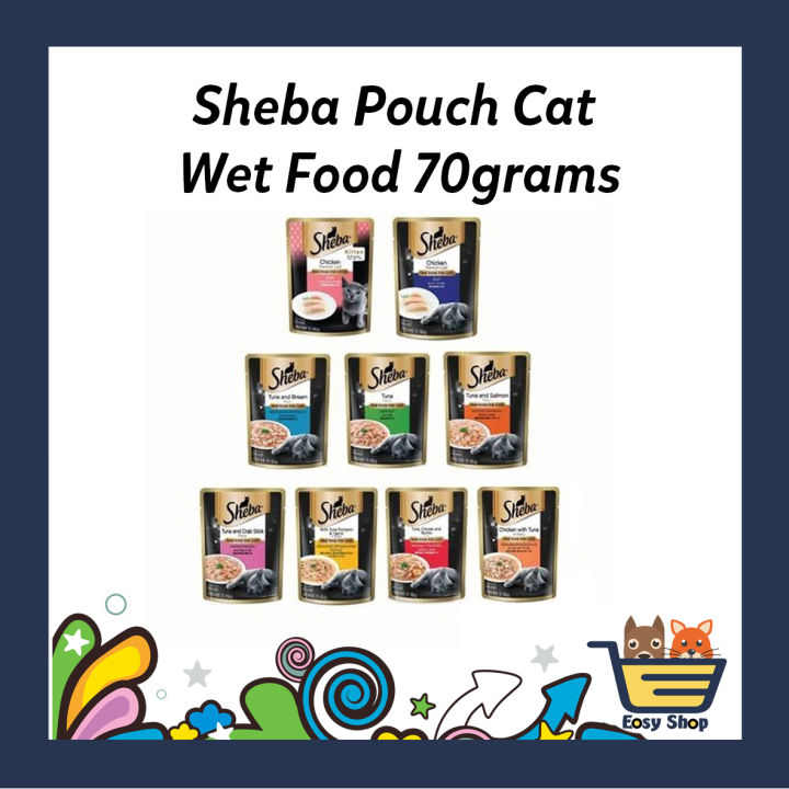 Sheba Pouch Cat Wet Food 70grams Cat Food Kitten Food Makanan Kucing