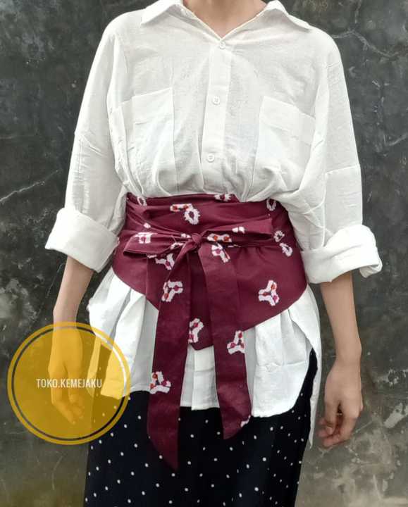 Obi belt jumputan batik sabuk wanita ikat pinggang wanita fashion - Main Image