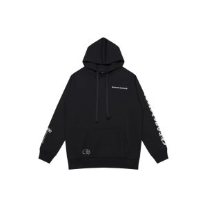 เสื้อสเวตเชิ้ตฮู้ดผ้าเทอร์รี่แท้เนื้อหนาสไตล์สตรีท แบรนด์ดังจาก Chrome Hearts สำหรับผู้ชาย ทรงหลวม ทรงหลวม ผลิตจากผ้าฝ้ายเทอร์รี่แท้