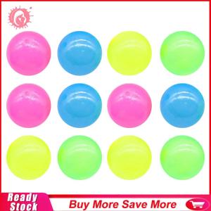 【New Arrival】6/12/16PCS Glow in The Dark Sticky Balls Stick To The Ceiling Luminous Stress Relieving Balls Cool Stuff for Kids Adults
