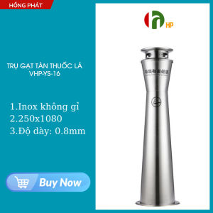 Trụ gạt tàn thuốc lá inox cao cấp ngoài trời nơi công cộng khuôn viên khách sạn bệnh viện nhà hàng VHP-YS-Y-16