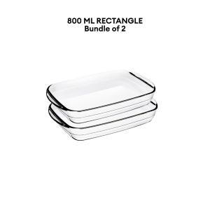 LOCAUPIN B1T1 Food Storage Borosilicate Glass Bakeware Sets Microwave Oven Safe Serving Trays for Cooking & Baking