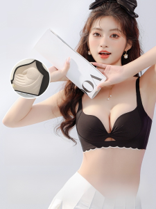 💕 Push-up Bra💕Invisible Seamless Bra Push-up Bra Invisible Thin Bust-Revealing Small Tube Top Bra Summer隐形无痕内衣