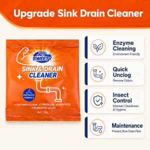 🇸🇬【SG stock】Pipe Drain Cleaner Sink Drain Cleaner Kitchen Bathroom Toilet Sewer Pipe Clog Removal Enyzme Powder