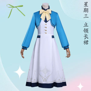 New Cos Silent Witch: Secrets of The Silent Witch Cosplay Monika Evarett College Halloween Stage Play 2D Anime Costume