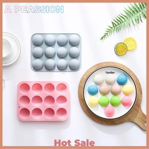 [A Peassion]💖[HOT SALE]🎈🎈 Golf Ball Cake Pop Mold Golf Ball Chocolate Mold 12-Cavity 3D Golf Ball Silicone Mold For Cupcake Decorations Candy