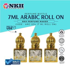 [1PCS] BOTOL KOSONG MINYAK WANGI 7ML ARABIC ROLL ON ( ARC-034 )