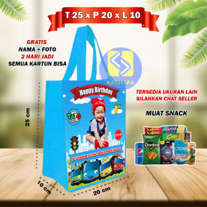 (85 PCS) TAS ULTAH CUSTOM PALING MURAH / GOODIE BAG CUSTOM PALING MURAH CUSTOM/Tas souvenir ultah goodie bag ulang tahun murah tas muat snack ultah gratis nama dan foto tas ulang tahun anakGoodie bag ulang tahun anak muat snack tas ultah free desain