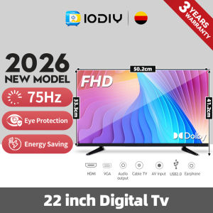DIODIY Flat Screen Smart TV 32 Inches UHD Netflix Smart TV Android 14.0 Google LED TV Digital Televisions 50/42/32/30/22 Inch