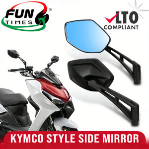 KYMCO Style Side Mirror Cast Alloy With PC HD Clear Lens Walang Grado Universal Fit