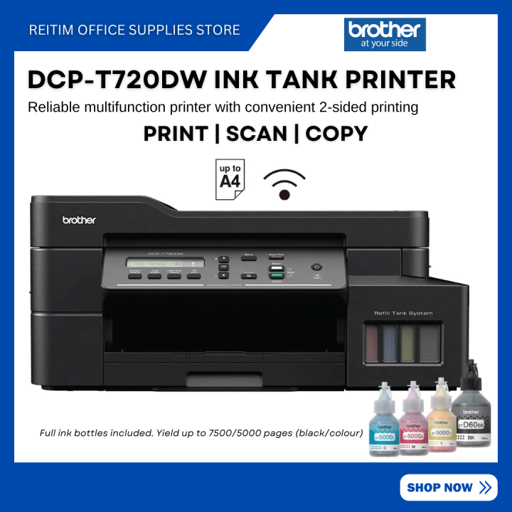 Brother DCP-T720DW Ink Tank Printer | Lazada PH