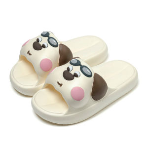 Free Shipping Cute Puppy Slippers For Women Thick-Soled Slide Sandals For Outdoor Wear Indoor Home Slippers MenS Beach Shoes
