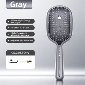 LZHDP MALL Hair Care Red Light Spray Massage Comb Multi-Function Anti-Frizz 2-In-1 Misting Hair Brush Salon Accessory Portable Electric Spray Hair Brush Women