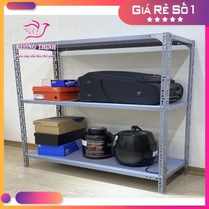Kệ sắt V lỗ đa năng 3 tầng dài 1m x rộng 04m x cao 1m2. Kệ lắp ghép đa năng để đồ